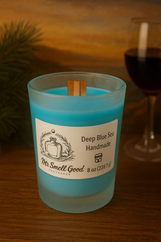 Deep Blue Sea homemade candle by Mr Smell Good Fragrance