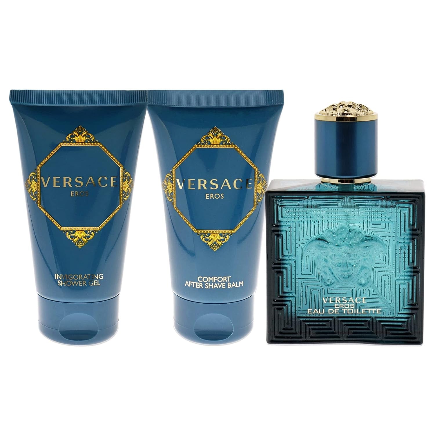Eros 1.7 Oz Sp/1.7 Oz Sg/1.7 Oz Aft Shave Balm SET