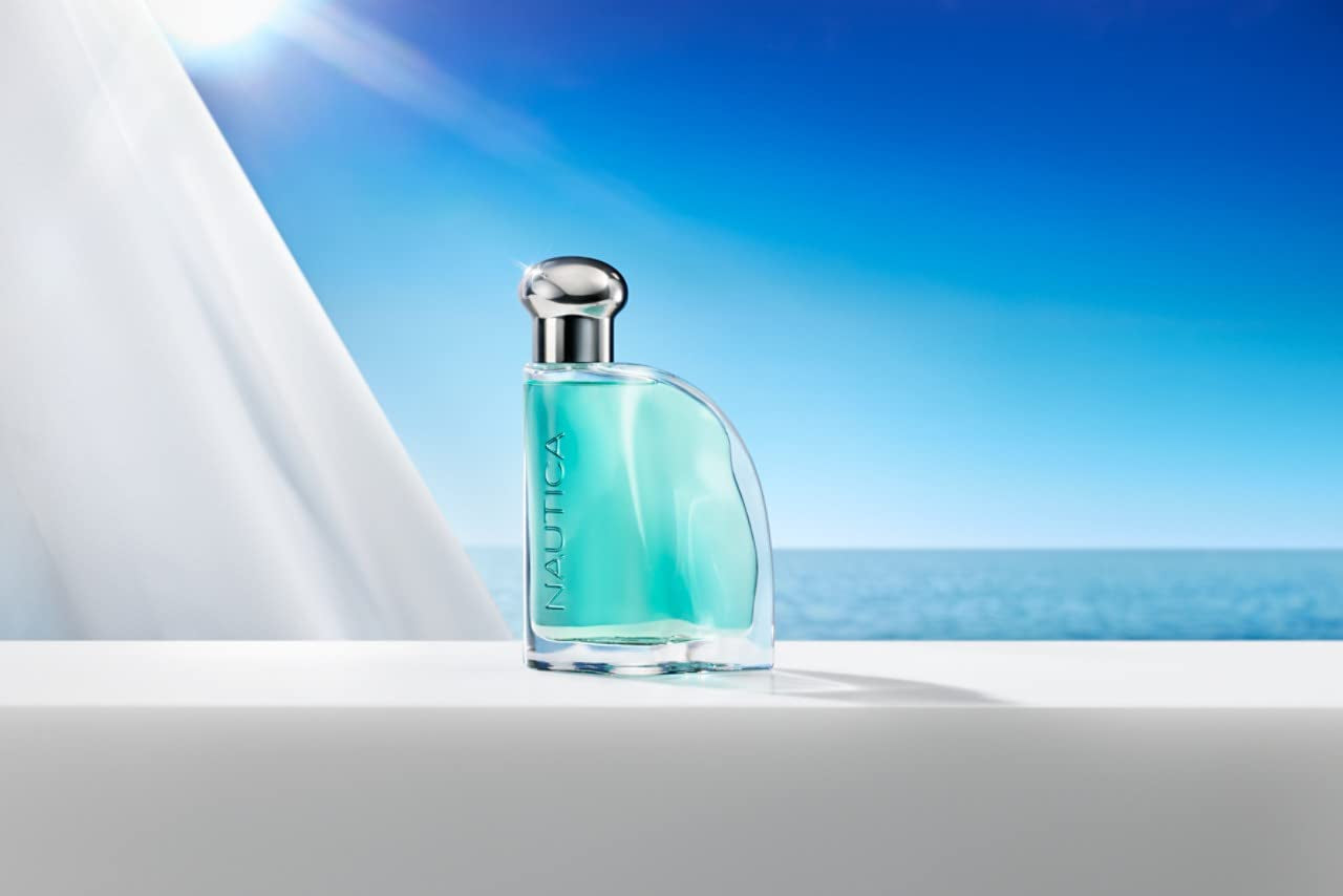 Nautica Classic Eau de Toilette for Men - Citrusy and Earthy Scent - Aromatic Notes of Bergamot, Jasmine, and Musk - Great for Everyday Wear - 3.4 Fl Oz