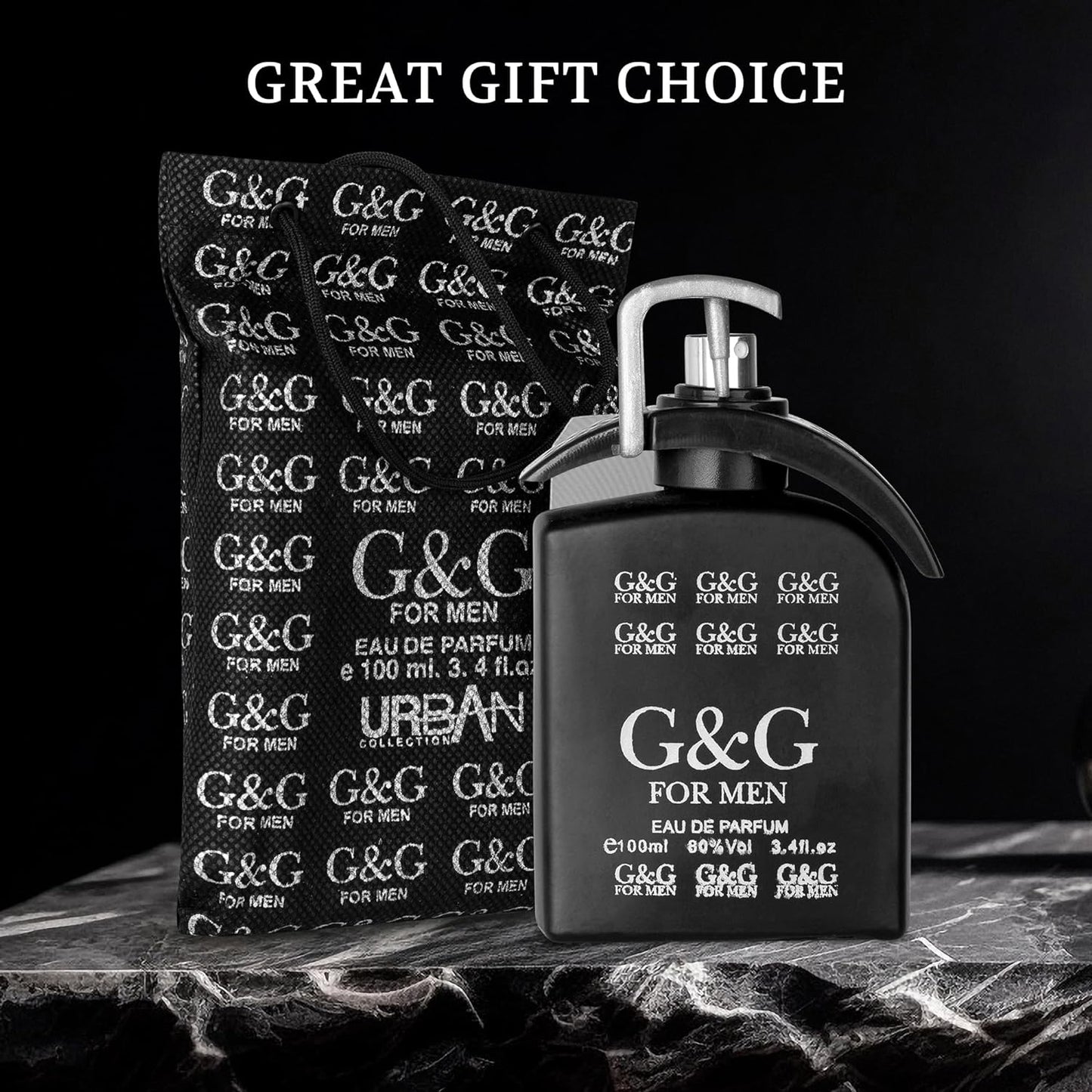 Urban Collection G&G for Men - Designed for Modern, Self-Assured Men - Explosive Blend Delivers a Long-Lasting Intensity - Invigorating Lavender, Lemon, Basil, Rosemary, Green Mint & Verbena