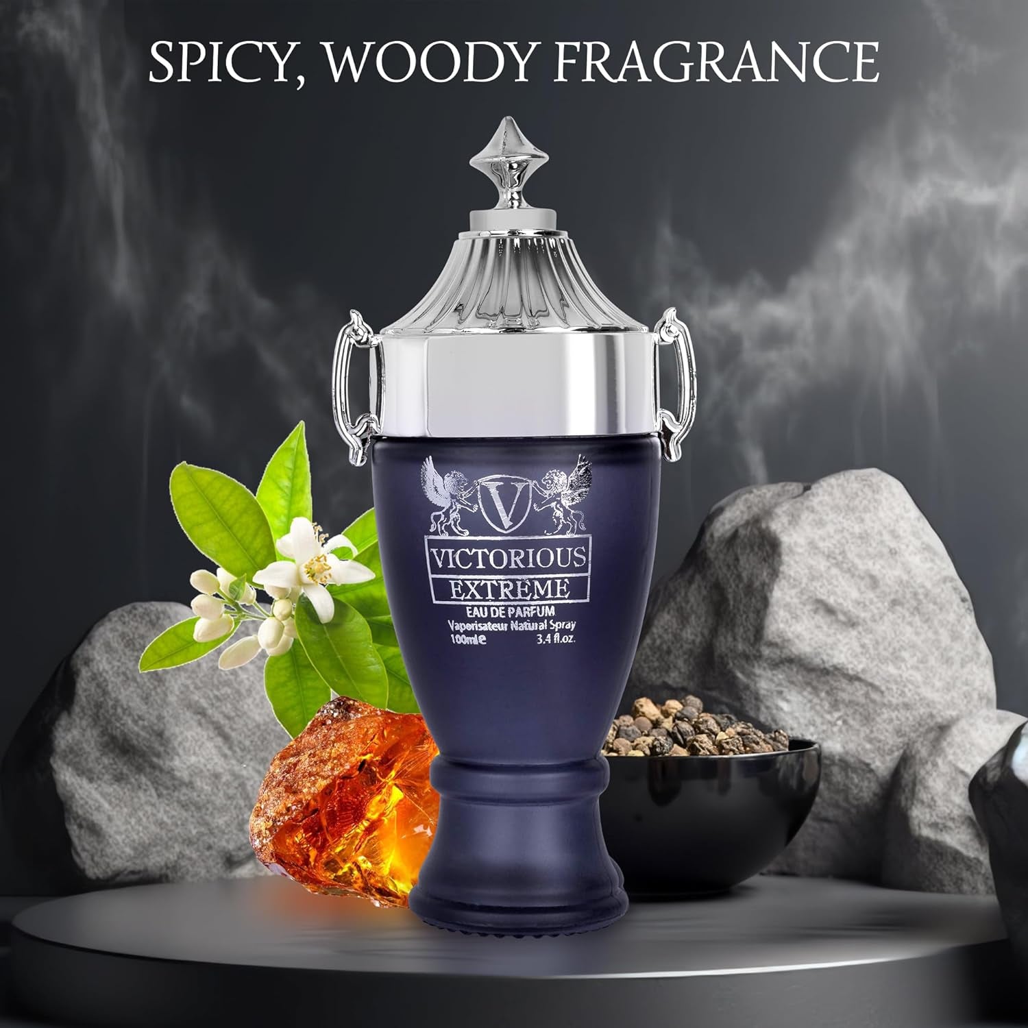 Urban Collection Victorious Extreme for Men - Formulated Using the Finest, Prime Ingredients - Fruity, Salty Fragrance - Black pepper & Fresh Orange Blossom - Packaged in a 100% Recycled Paper