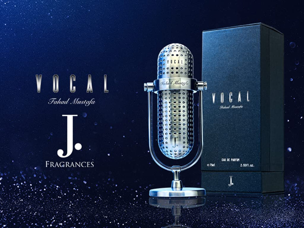 Vocal Fahad Mustafa for Men EDP- 75 ML (2.5 Oz) Sandalwood, Vetiver, Patchouli, Leather, and Ambergris.