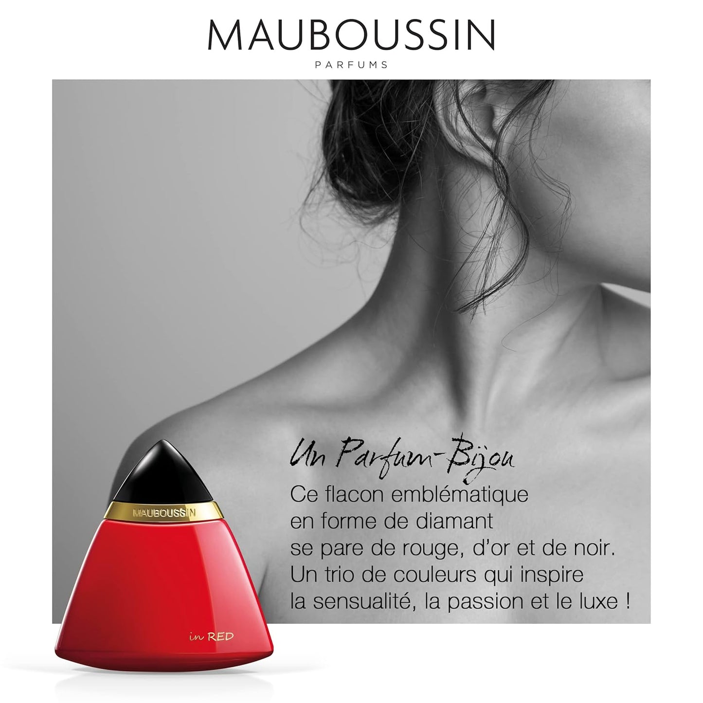 Mauboussin - In Red 100ml (3.3 Fl Oz) - Eau de Parfum for Women - Oriental, Floral & Woody Scents