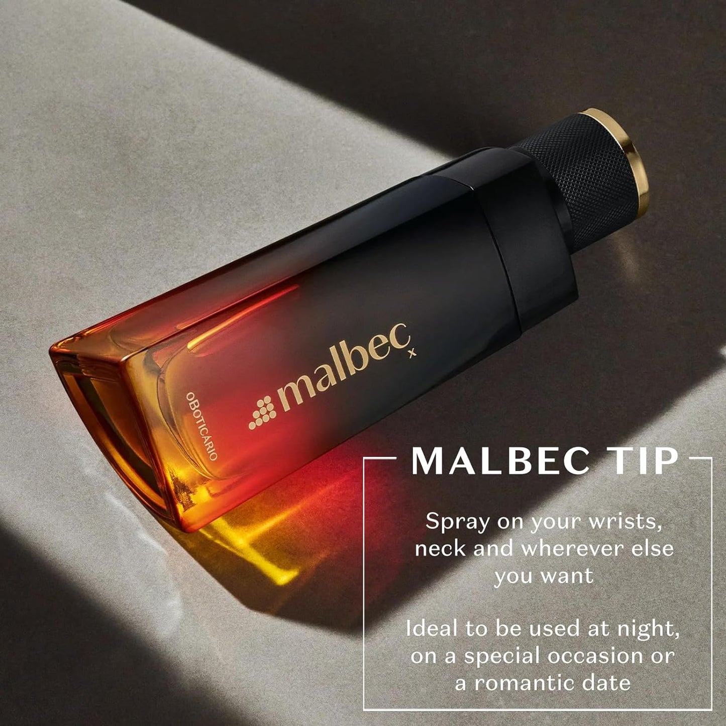 Malbec X Cologne For Men - Eau de Toilette By O Boticario, Wine-Inspired Perfume - Long-Lasting Men's Fragrance from French Oak Barrel-Aged - Citrusy, Spicy Scent - Made in Brazil - 3.4 fl. oz Bottle