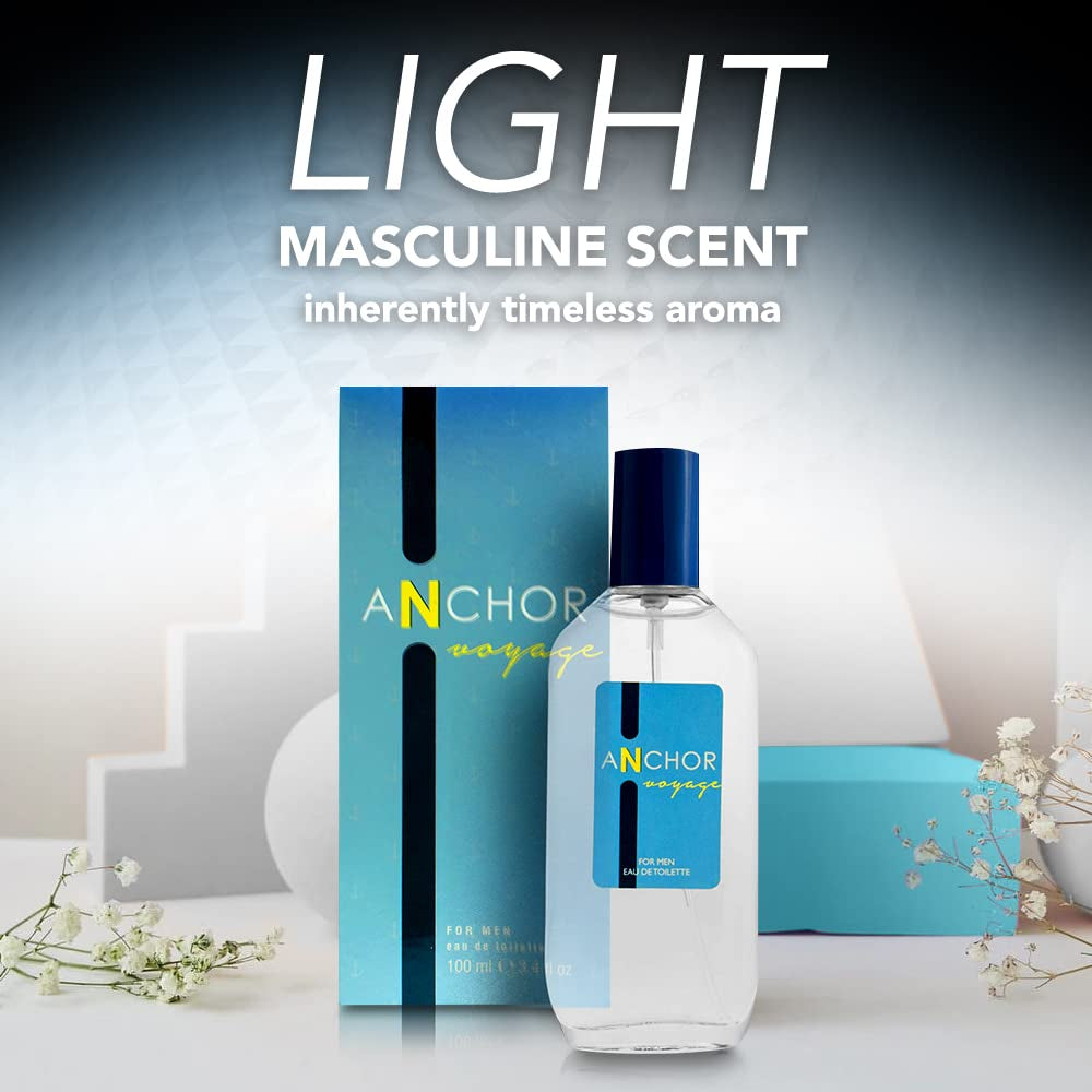 American Collection Mens Fragrance, Inspired by the Scent of Nautica's Voyage Cologne For Men, Eau de Parfum Natural Spray, Green Apple, Cedar, Airy And Crisp Scents 80 ML 2.75 Fl Oz