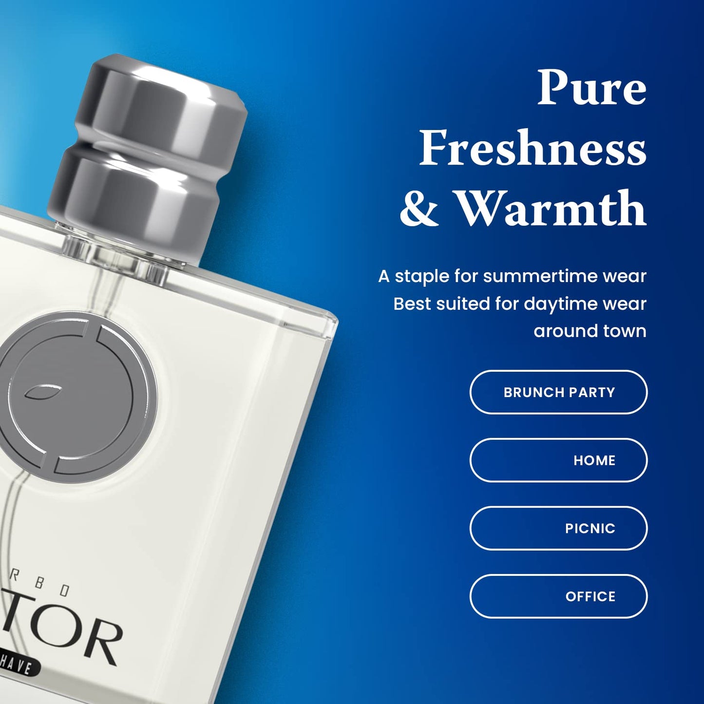 Cologne for Men Tangerine, Marine and Orange Scents, 100Ml (3.4Oz)