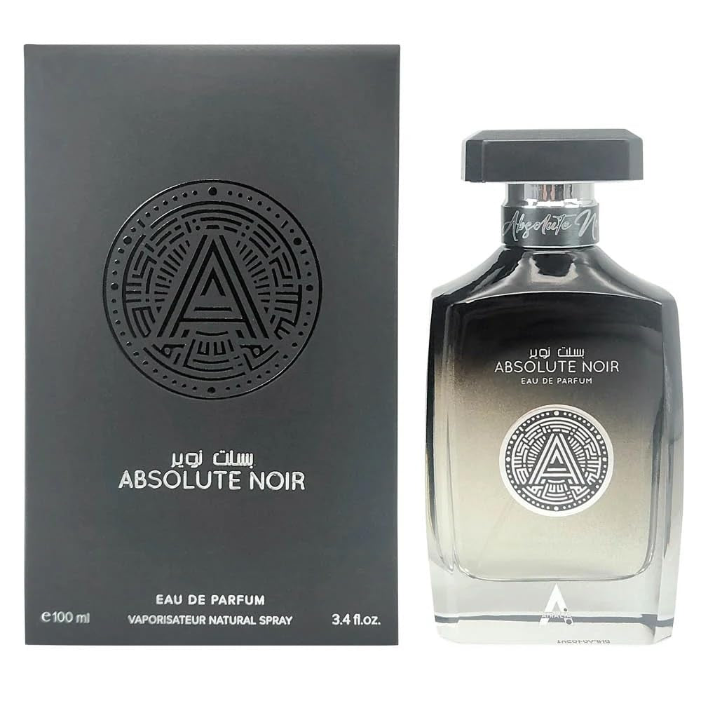 Absolute Noir Eau De Parfum for Men 100Ml 3.4Oz - Luxurious and Long Lasting Fragrances with Top Notes of Bergamot, Lemon, Grapefruit, Pink Pepper - Best Alternative for Absolu Aventus