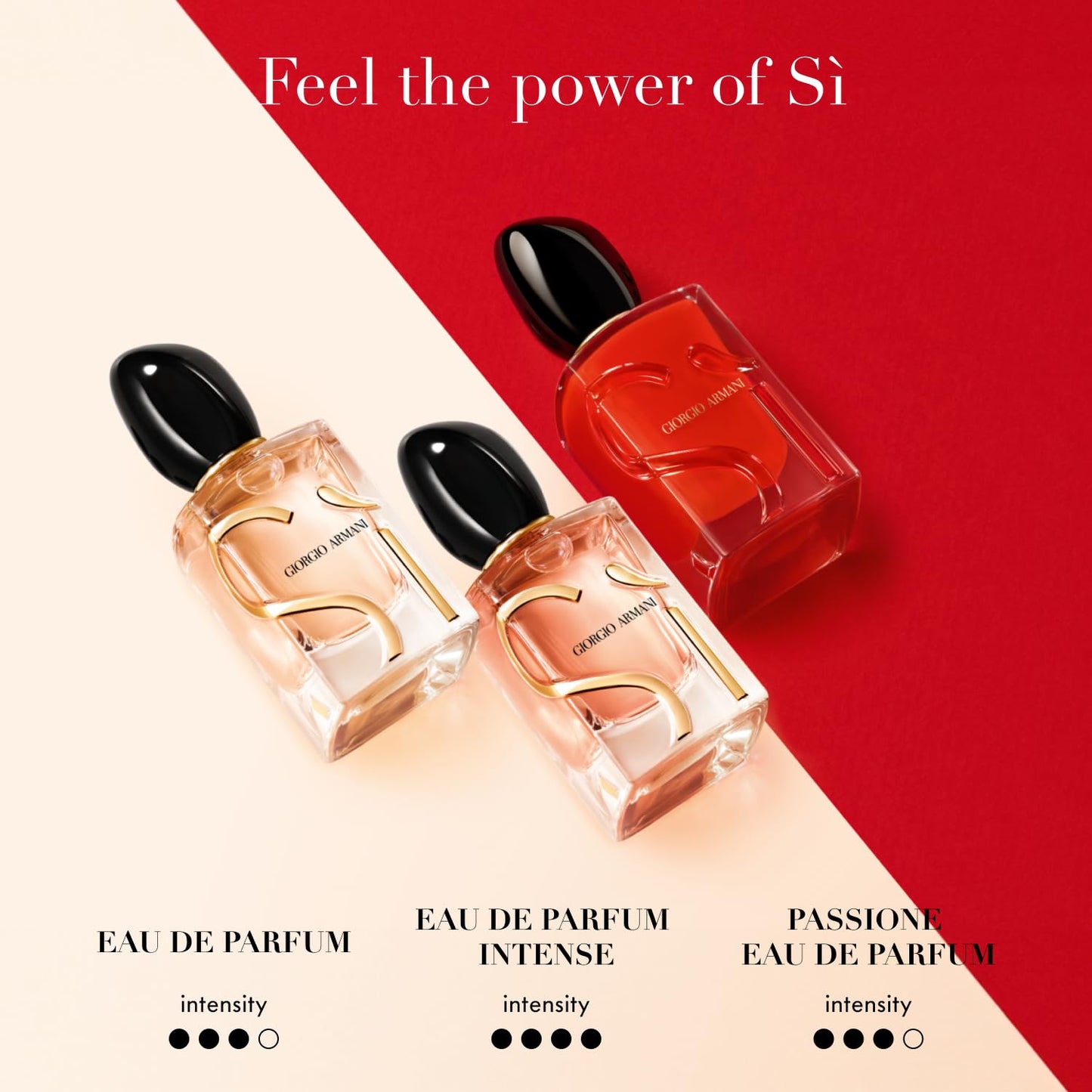 - Sì Intense - Eau de Parfum - Perfume for Women - Chypre Ambery Fruity Fragrance - Blackcurrant Nectar, Damascena Rose, Black Tea Notes