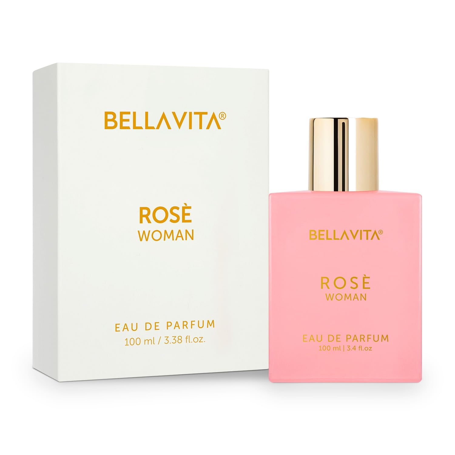 Rose Women's Eau De Parfum (3.4 fl. oz.) | Floral, Oriental & sweet Perfume for Women | Notes: Amber Vanilla, Black Currant, Rose, Jasmine | Vegan & Cruelty-Free