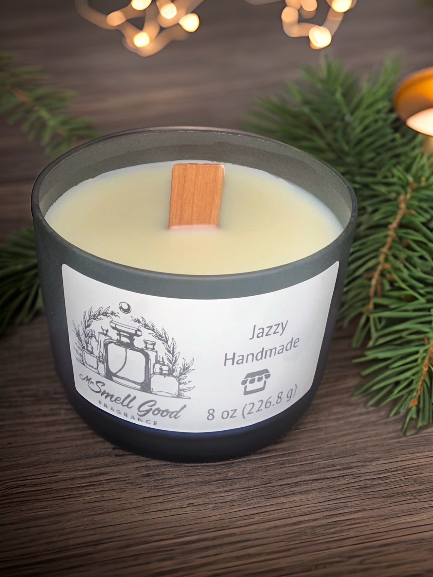 Jazzy Homemade Candle 8oz by Mr Smell Good Fragrance