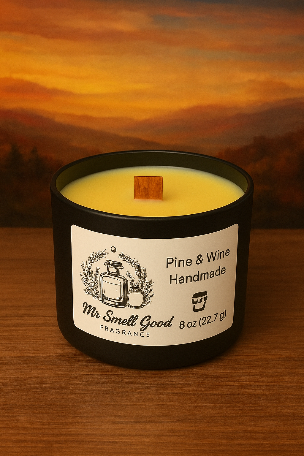 Pine & Wine Handmade Candle by Mr Smell Good