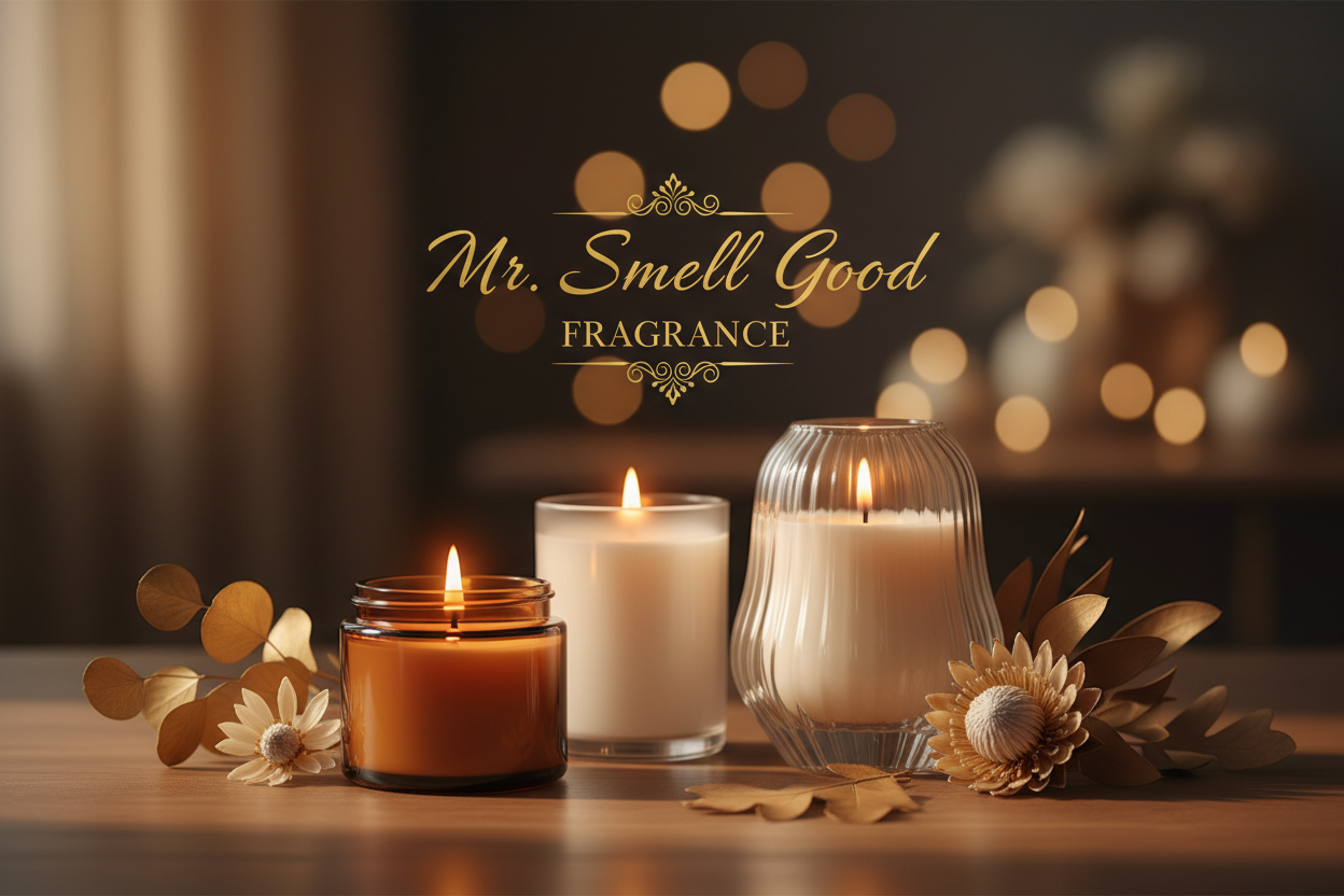 Add Mr Smell Good Fragrance name on it 