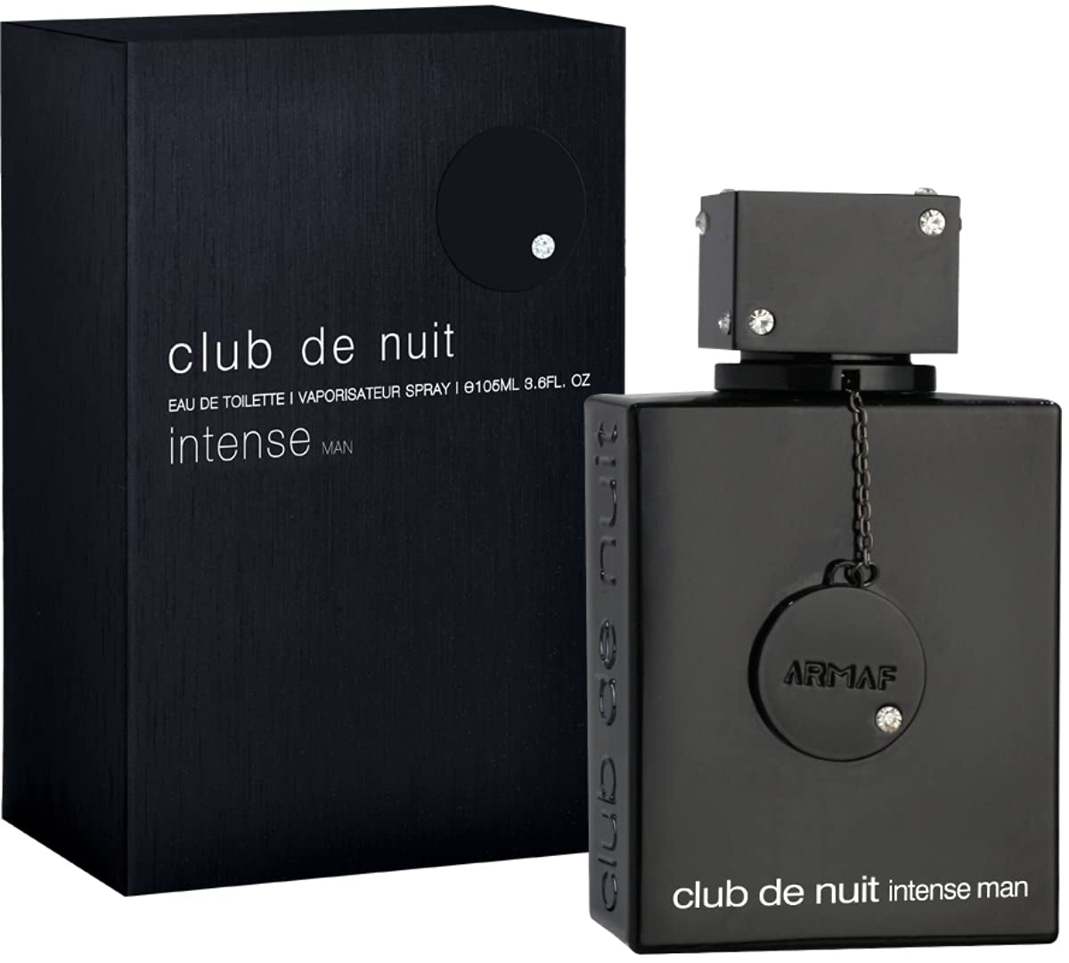 club de nuit intense Man EDT Men New in Box, Black , 3.6 Fl Oz