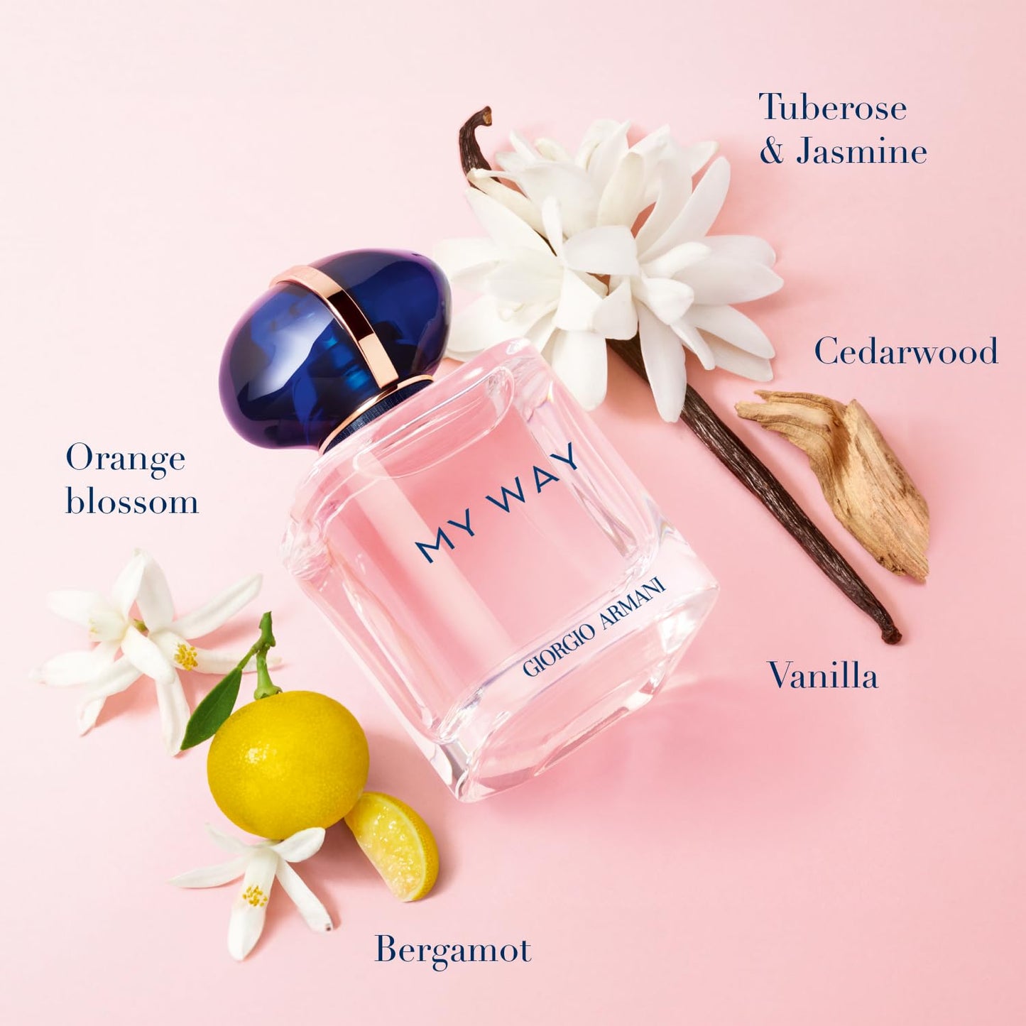 - My Way - Eau de Parfum - Women's Perfume - Floral Woody Fragrance - Bergamot, Orange Blossom, Tuberose, Jasmine, Cedarwood, Vanilla and White Musk Notes