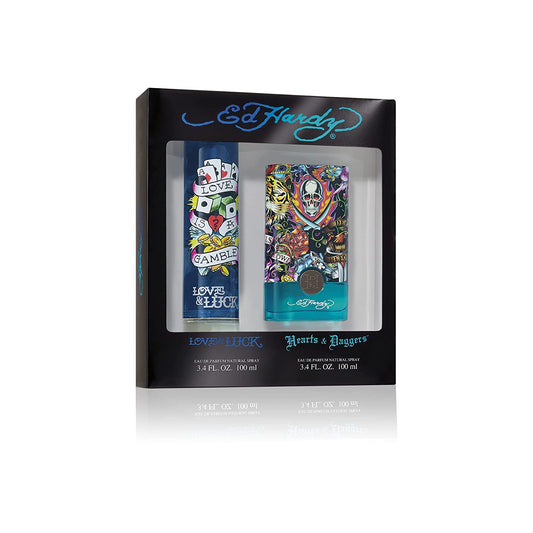 Men'S Cologne Fragrance Set by Ed Hardy, Love & Luck and Hearts & Daggers, Eau D