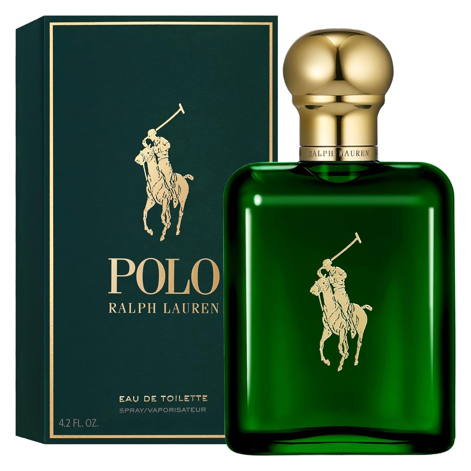 Ralph Lauren - Polo Eau de Toilette Men's Cologne Woody & Spicy With Pine Patchouli Leather and Tobacco Medium Intensity Fl Oz