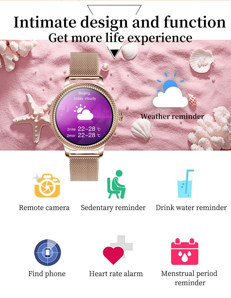 Women's AK38 Smart Watch Heart Rate Smart Bluetooth Bracelet Sports Watch Smart Watch