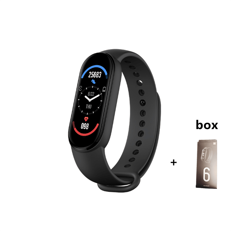 M6 Smart Bracelet Men Fitness Smart Wristband Women Sports Tracker Smart Watch Play Music Bracelet M6 Band For Adriod IOS