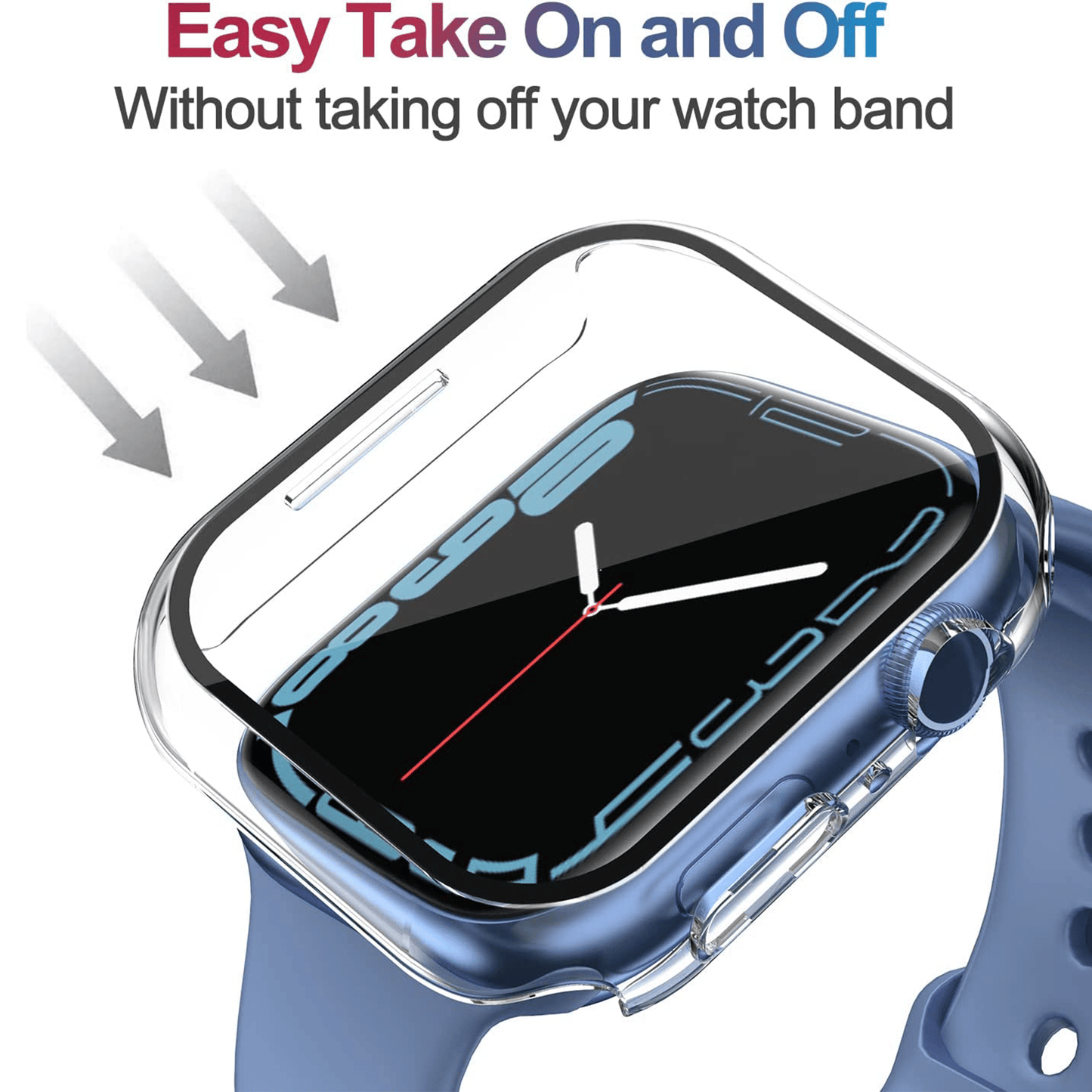 Tempered Glass All-Around Screen Protector For Apple Watch Series 38/40/41/42/44M/45MM