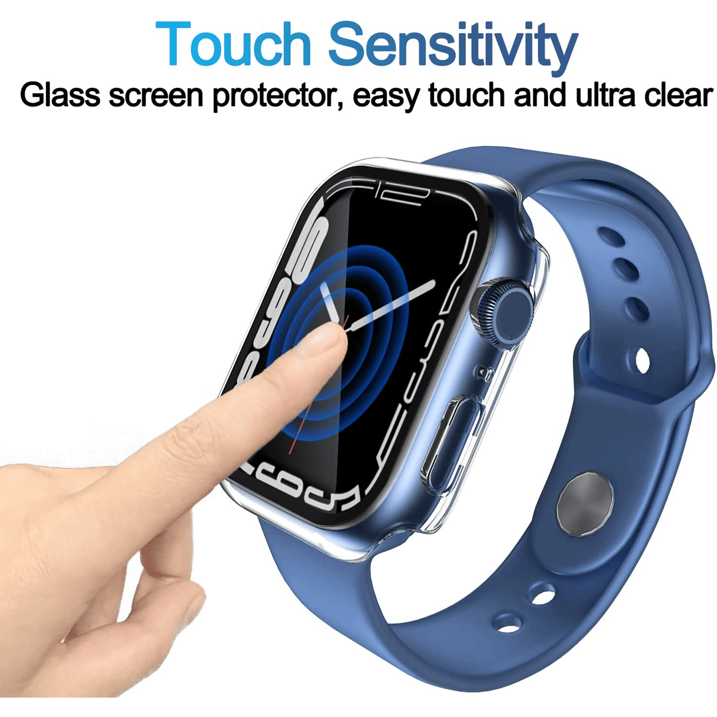 Tempered Glass All-Around Screen Protector For Apple Watch Series 38/40/41/42/44M/45MM