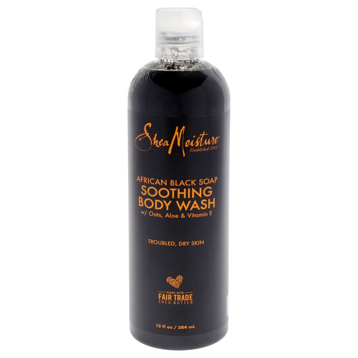 African Black Soap Soothing Body Wash by Shea Moisture for Unisex - 13 oz Body Wash