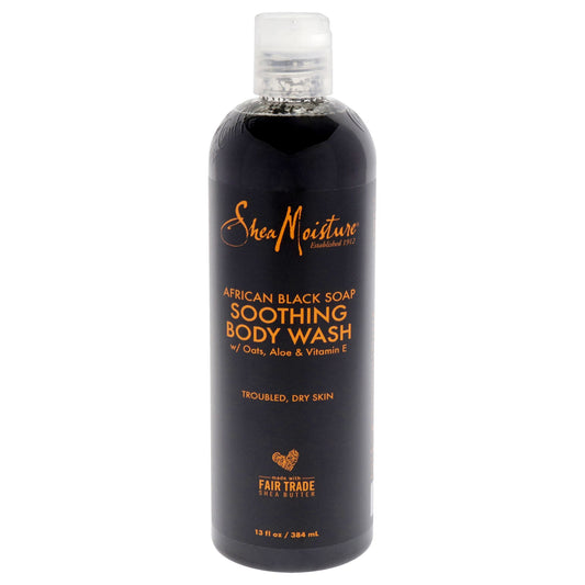 African Black Soap Soothing Body Wash by Shea Moisture for Unisex - 13 oz Body Wash