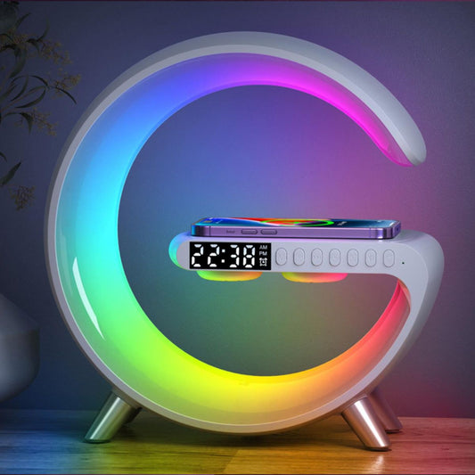 Mooncave Light Wireless Charger And Speaker With Clock