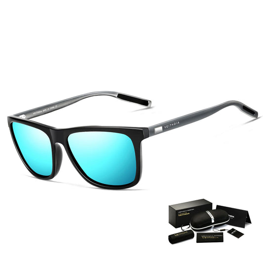 Polarized Sunglasses for Women, Square Mirrored Trendy Shades with UV Protection