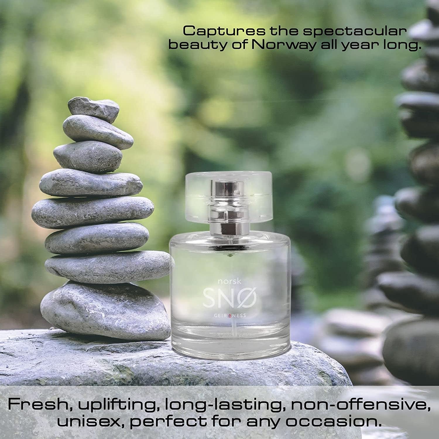 Geir Ness NORSK SNØ Eau de Parfum - Unisex Cologne with Fresh Herbs Sensual Perfume - Unisex Natural Perfume (50 ml)