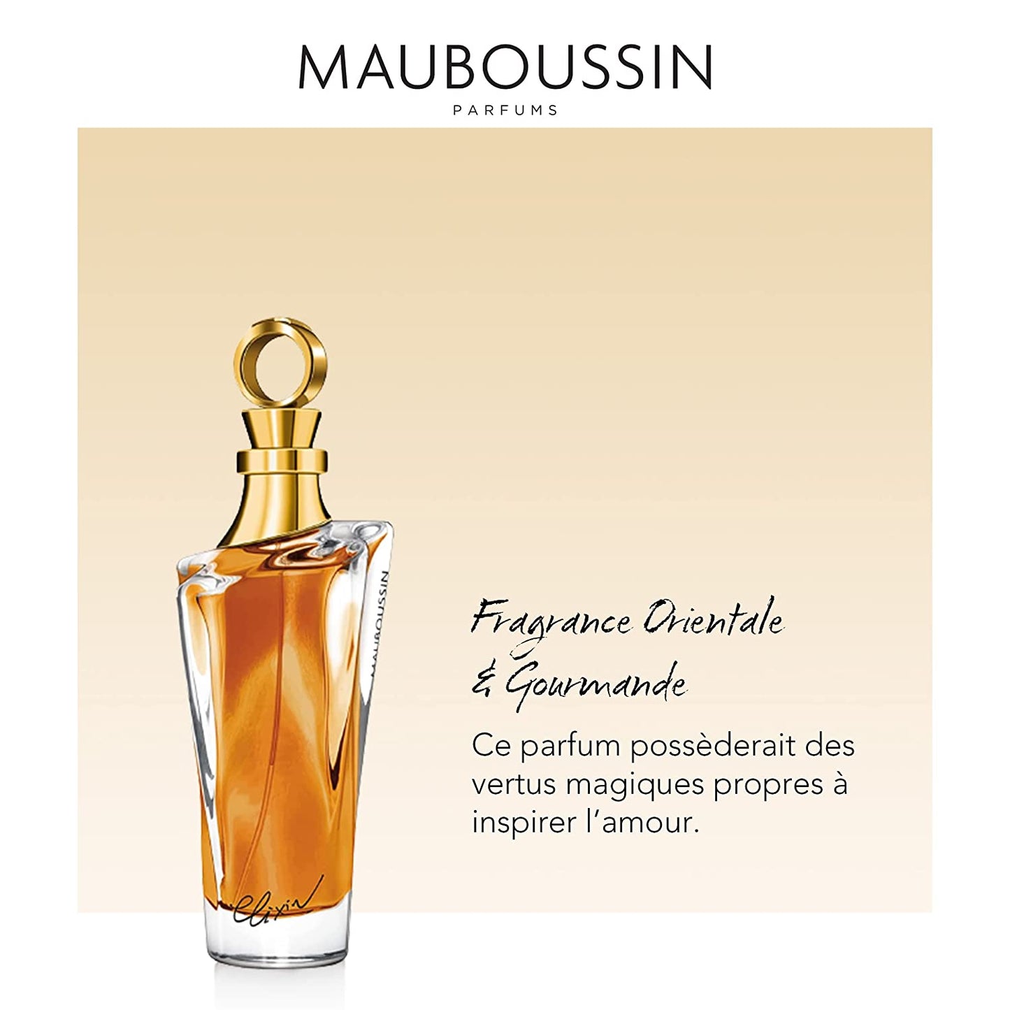 Mauboussin - Elixir Pour Elle 100ml (3.3 Fl Oz) - Eau de Parfum for Women - Oriental & Gourmand Scents