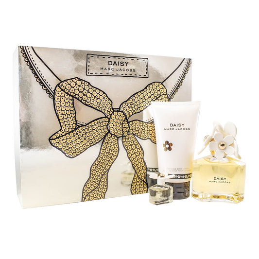 Marc Jacobs Daisy Gift Set for Women (Eau De Toilette Spray, Luminous Body Lotion, Mini Eau De Toilette Splash)