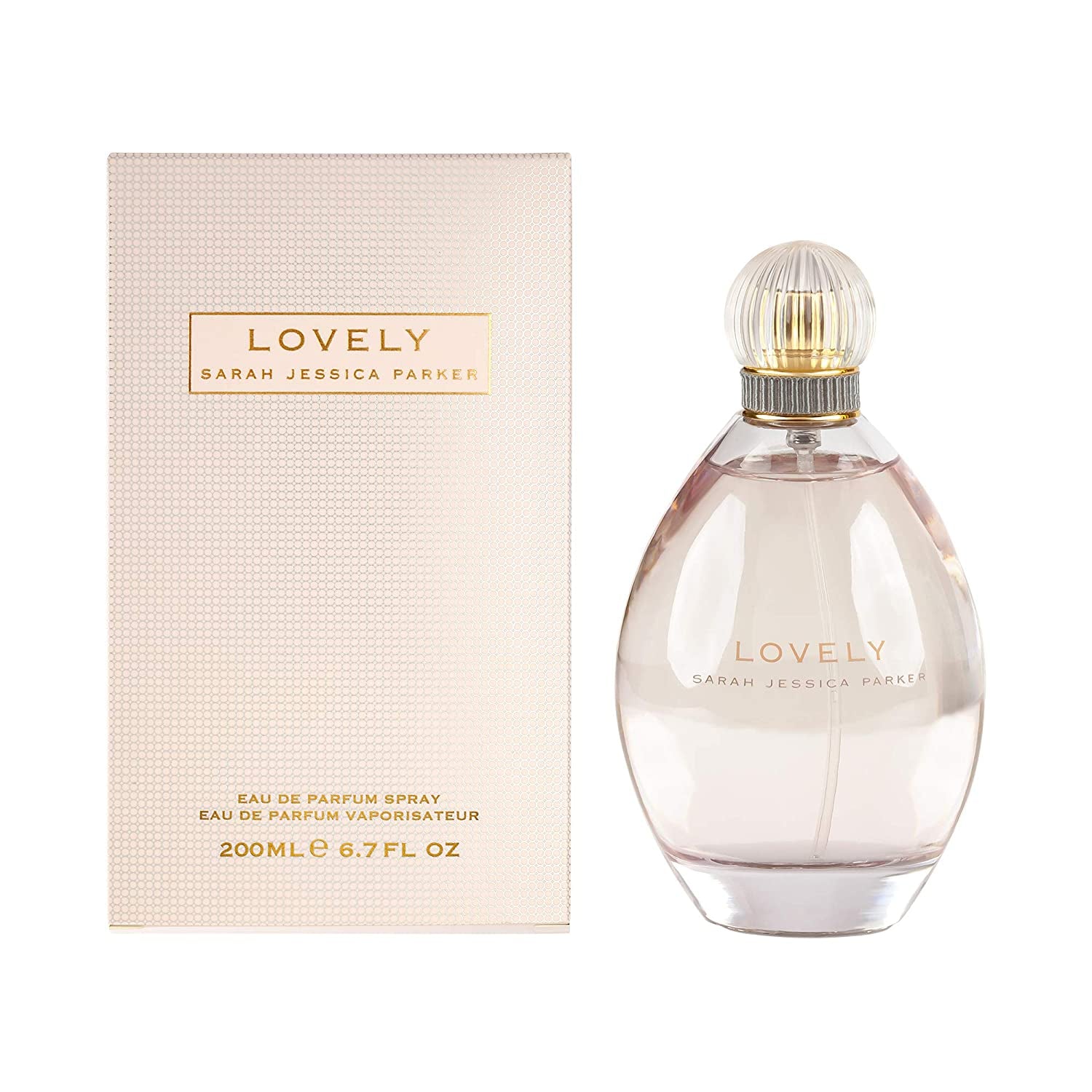 Lovely by SJP - Sweet, Floral, Musky Amber Woody Eau De Parfum Spray Fragrance for Women - With Notes of Mandarin, Bergamot, Apple, and Cedarwood - Intense, Long Lasting Scent - 6.7 oz