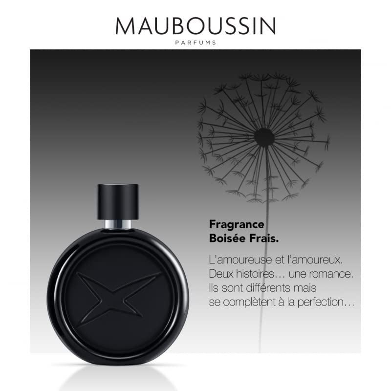 Mauboussin - Une Histoire d'Homme Irrésistible 90ml (3 Fl Oz) - Eau de Parfum for Men - Woody & Fresh Scents