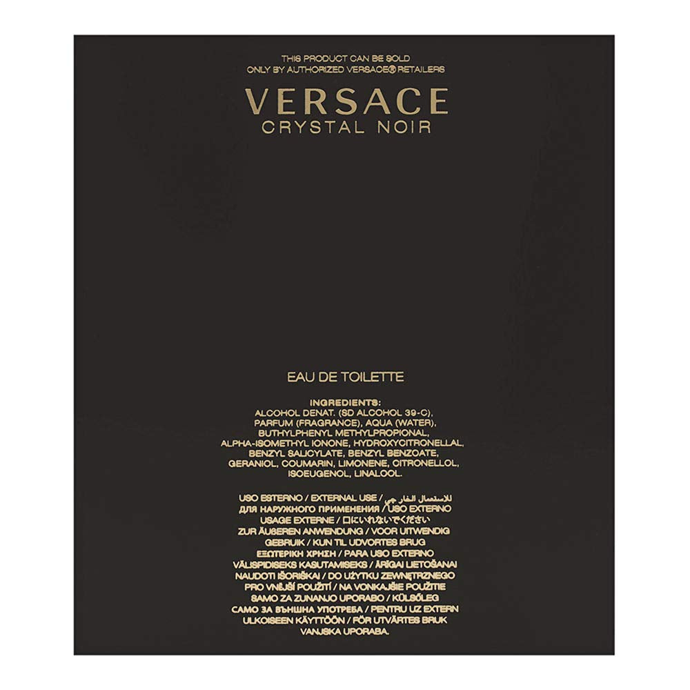 Versace Crystal Noir for Women 3.0 oz Eau de Toilette Spray