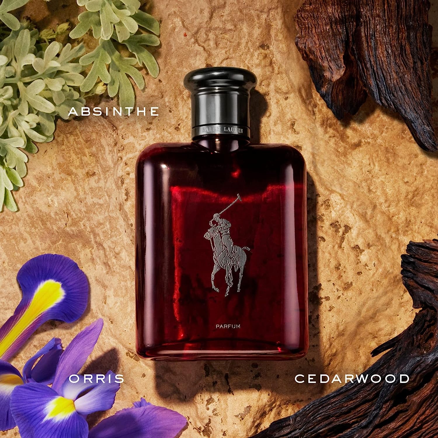 Ralph Lauren - Polo Red - Parfum - Men's Cologne - Ambery & Woody - With Absinthe, Cedarwood, and Musk - Intense Fragrance