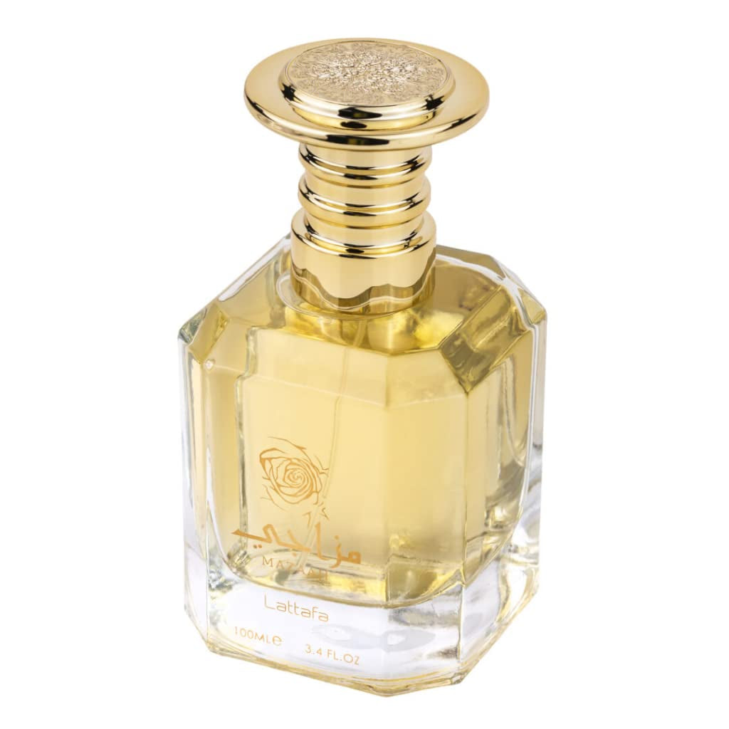 Lattafa Perfumes Mazaaji for Women EDP - 100ML (3.4 oz) I Soft, feminine fragrance with white musk and floral notes I Suitable for Everyday Wear I