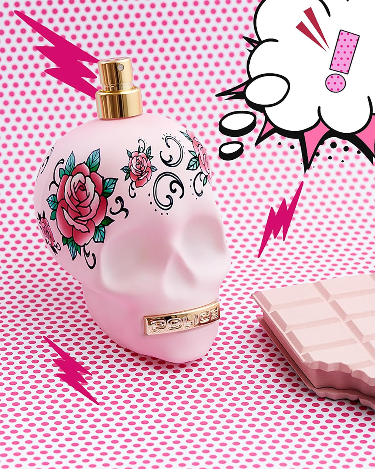 To Be Tattooart For Woman By Police - Fragrance For Women - Floral Fruity Gourmand Scent - Creamy Sandalwood And A Powdery-Sweet Marshmallow Accord - Eye-Catching Skull Bottle - 4.2 Oz EDP Spray