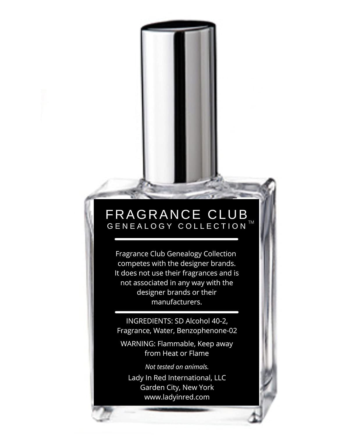 Fragrance Club Genealogy Collection Inspired by Aventus for Men, EDP 1.9 oz., Mens fragrance with Jasmine, Velvety Woods and Musk.