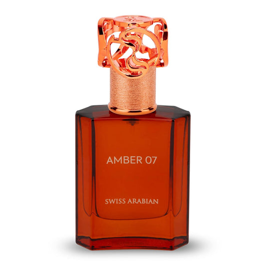 Swiss Arabian Amber 07 - Luxury Products From Dubai - Long Lasting And Addictive Personal EDP Spray Fragrance - A Seductive, Signature Aroma - The Luxurious Scent Of Arabia - 1.7 Oz