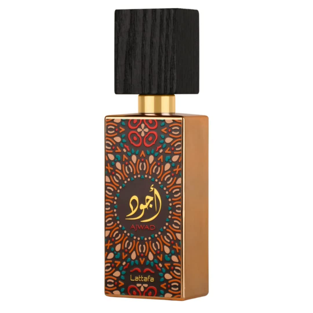 Lattafa Ajwad Eau De Parfum Spray for Unisex, 2.0 Ounce