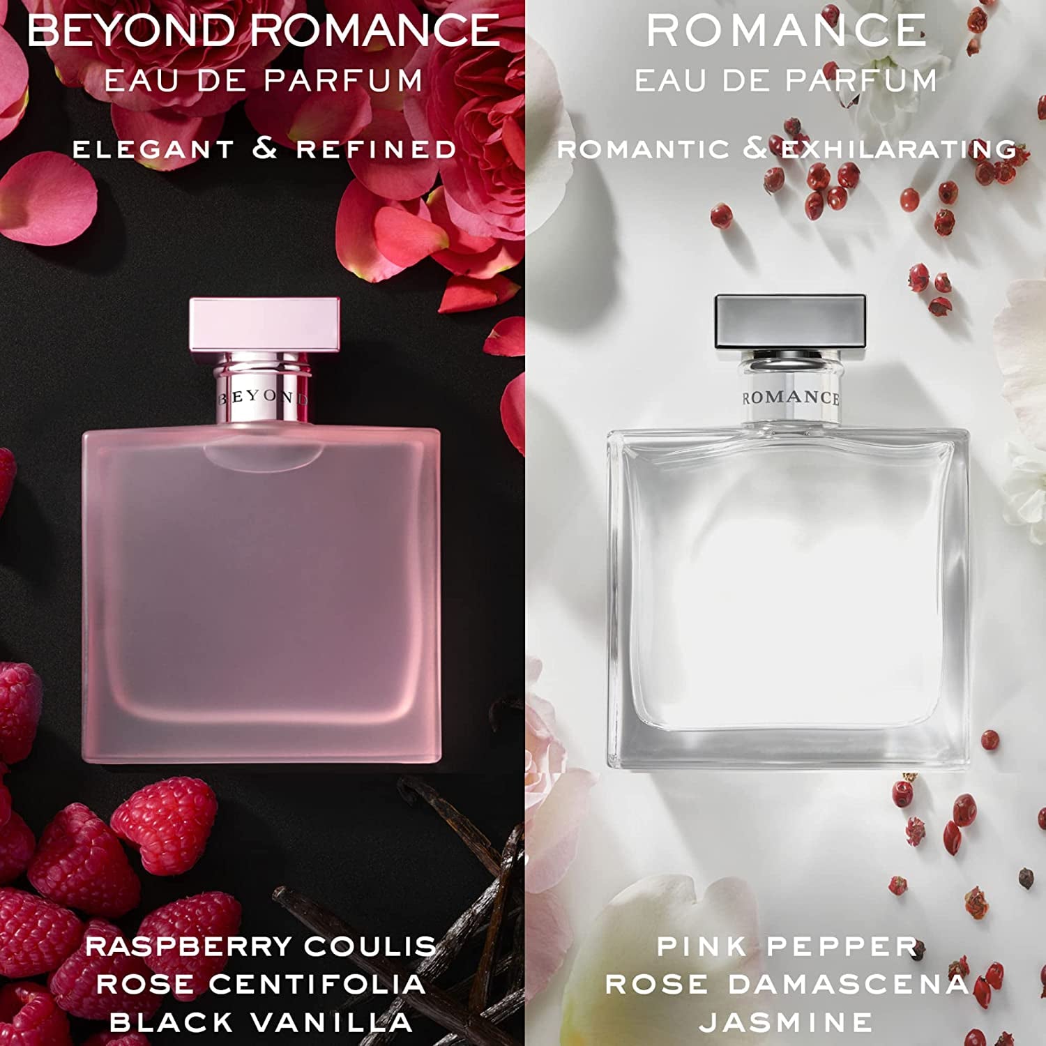 - beyond Romance - Eau De Parfum - Women'S Perfume - Ambery & Floral - with Rose, Black Vanilla, and Raspberry - Medium Intensity