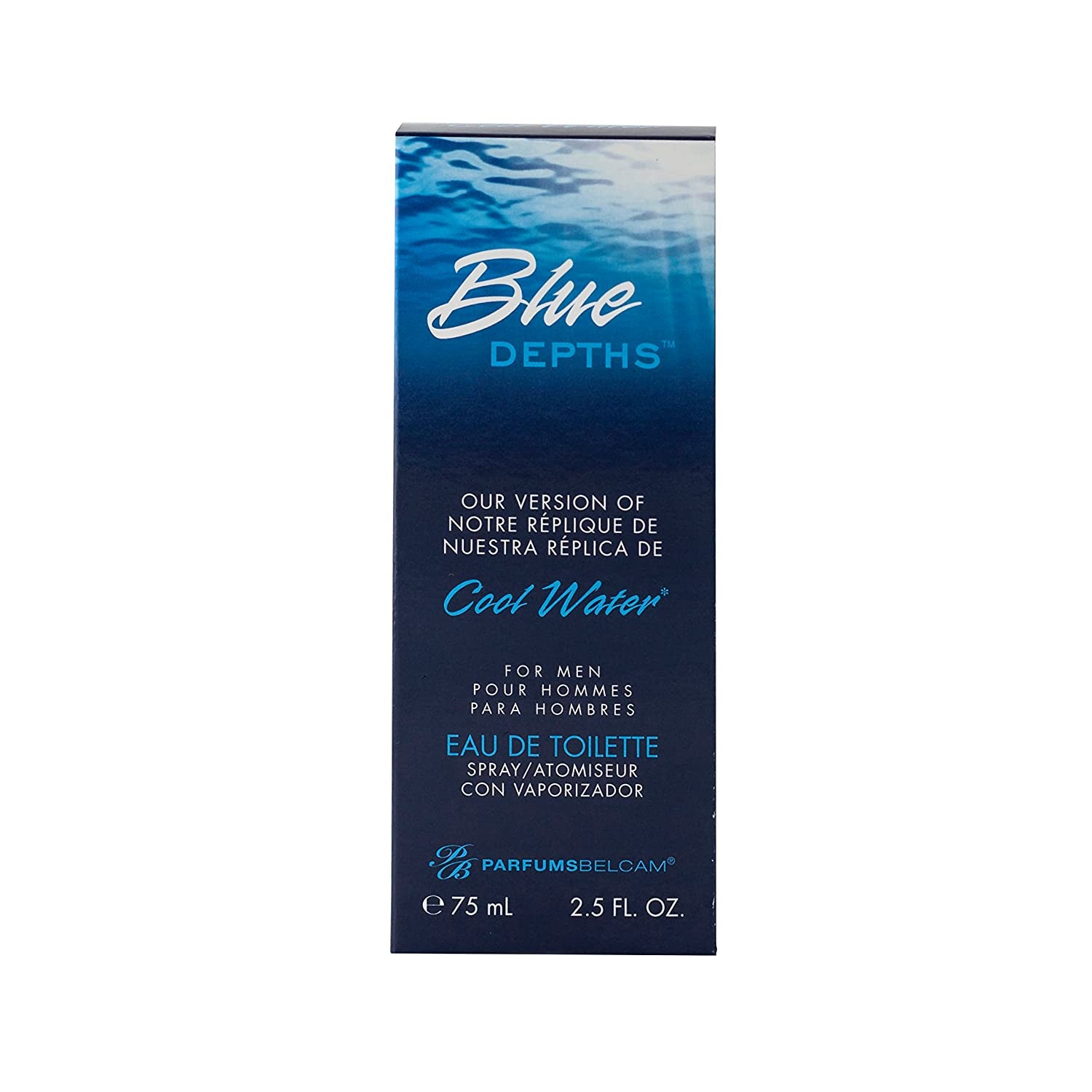 Blue Depths, version of Davidoff Cool Water Eau de Toilette Spray for Men, 2.5 oz
