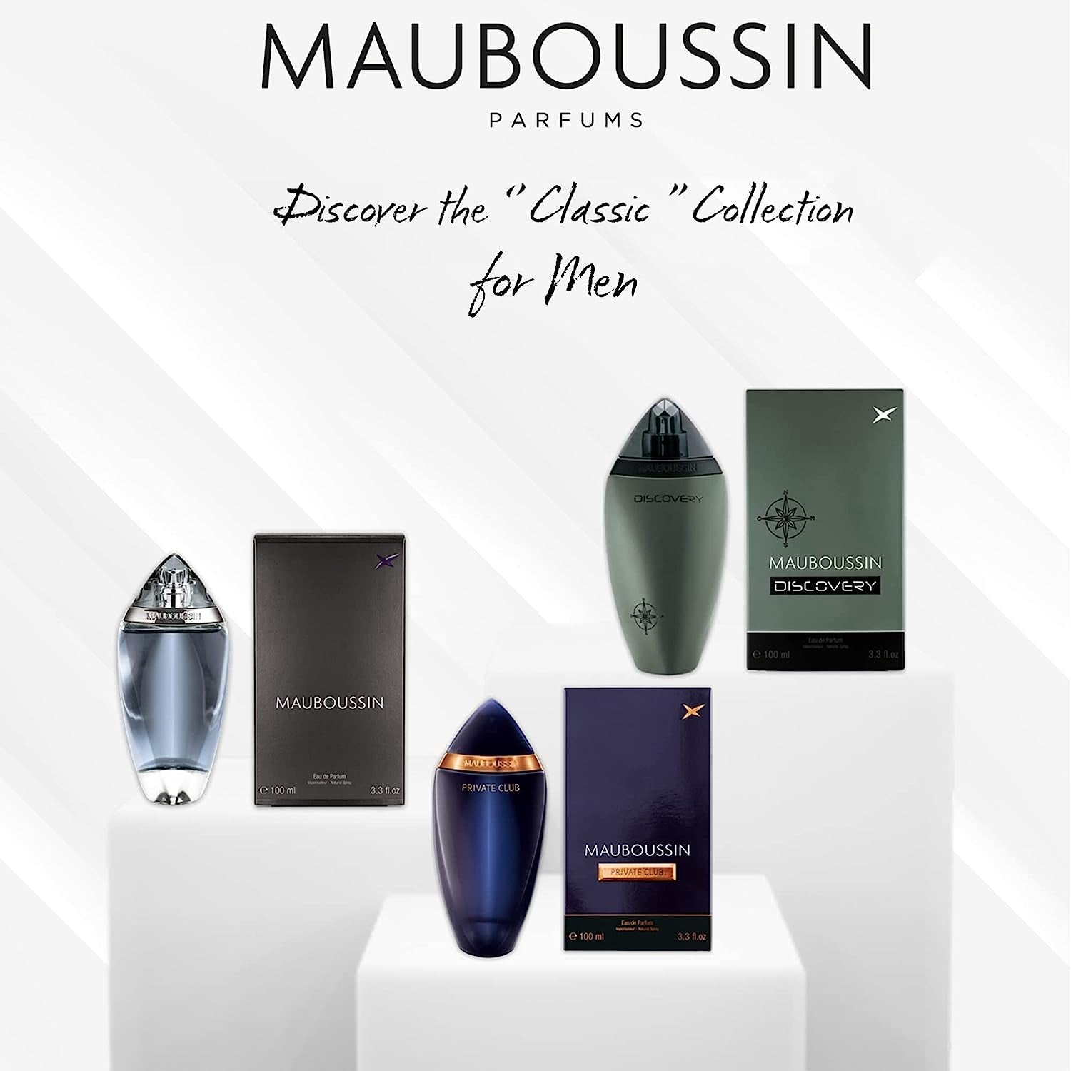 Mauboussin - Original Homme 100ml (3.3 Fl Oz) - Eau de Parfum for Men - Woody & Aromatic Scents