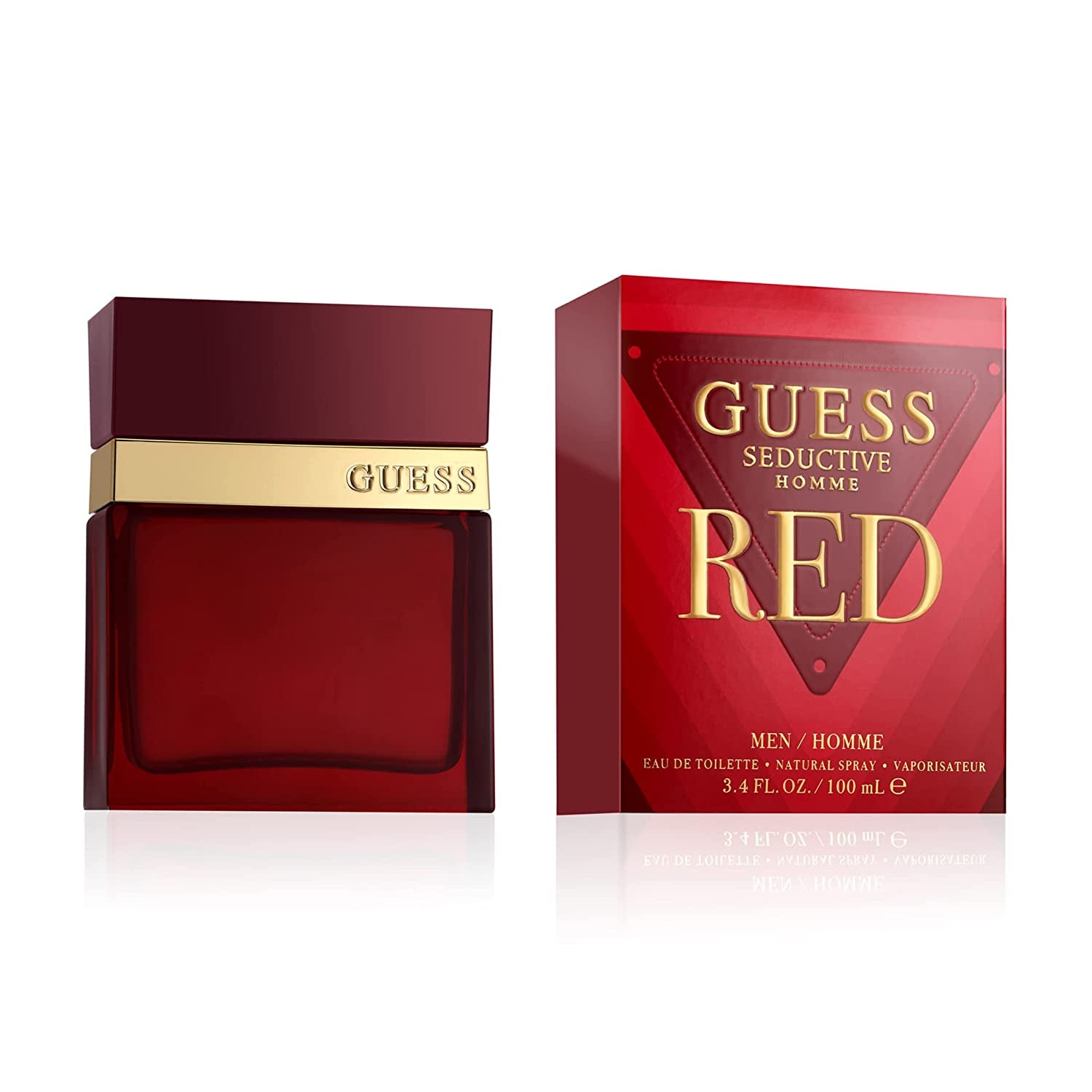 GUESS Seductive Red Men/Homme Eau de Toilette Cologne Spray For Men, 3.4 Fl. Oz.