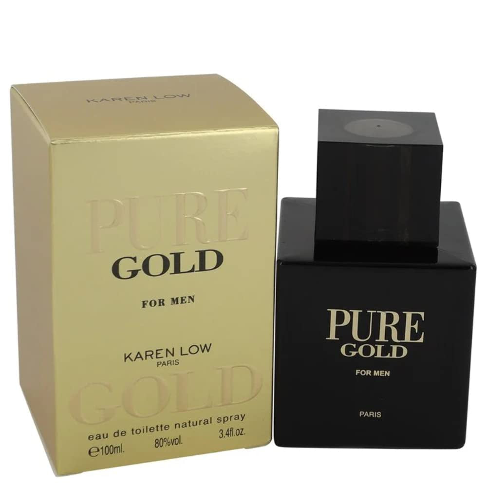 Pure Gold for Men By Geparlys 3.4oz/100ml Eau De Toilette