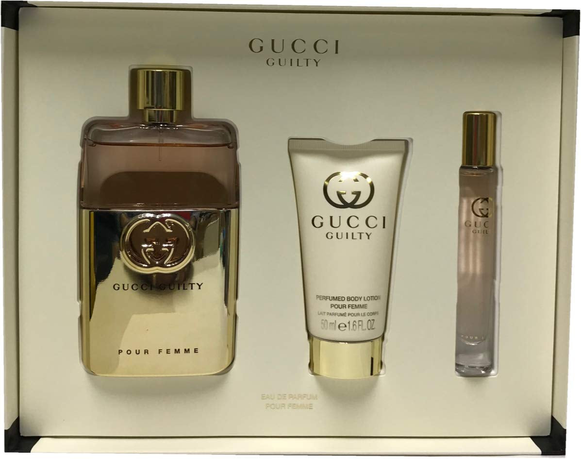 Guilty Pour Femme Women Perfume Gift Set EDP Spray 3.0 Oz