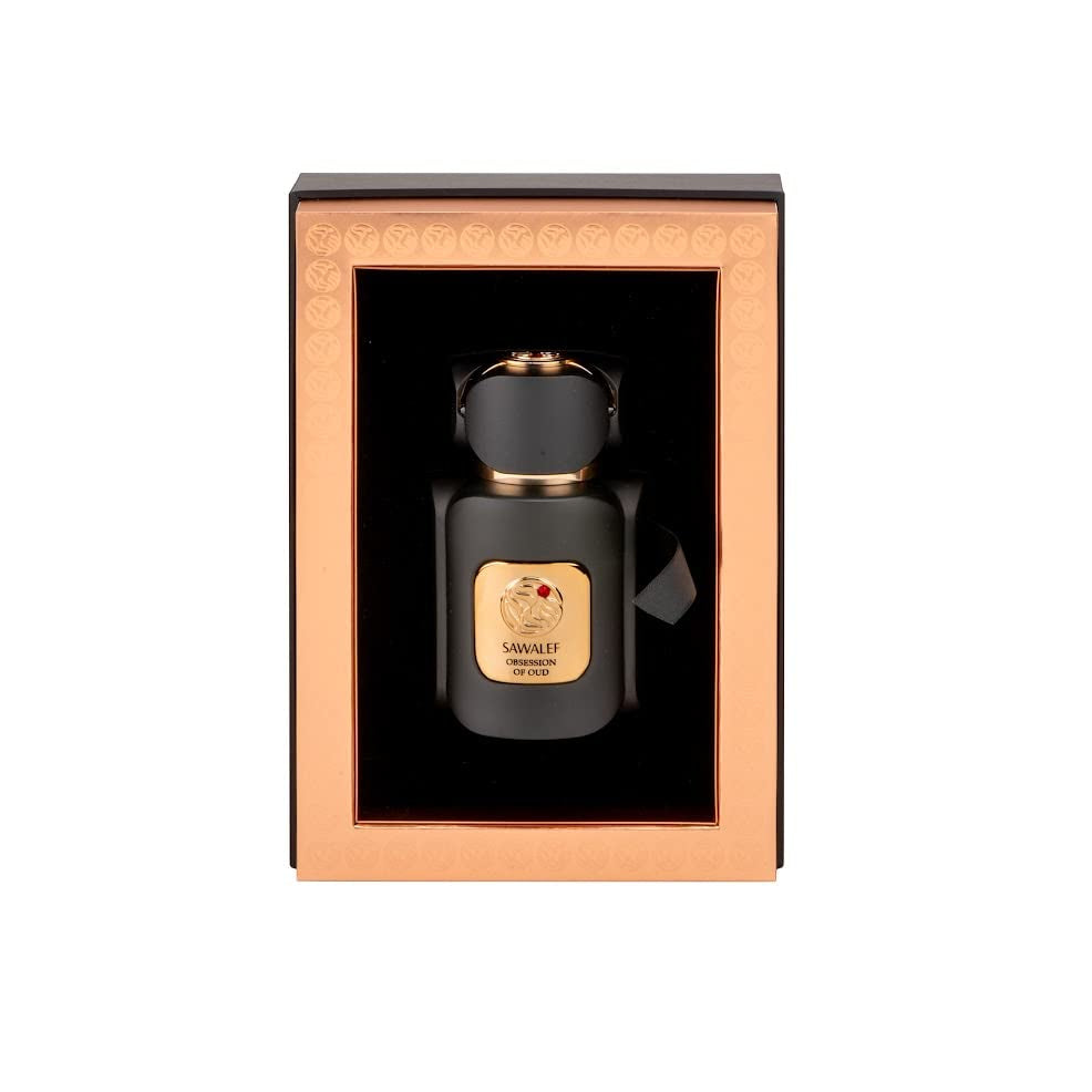 Obsession of Oud - Sawalef by Swiss Arabian - Rich, Seductive Elixir De Parfum Fragrance for Oud Perfume Lovers - Notes of Fig, Tobacco, Honey, Turkish Rose - Intense, Long-Lasting Scent - 2.7 oz