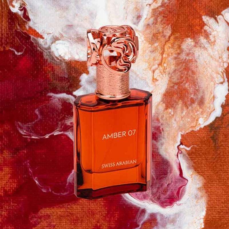 Swiss Arabian Amber 07 - Luxury Products From Dubai - Long Lasting And Addictive Personal EDP Spray Fragrance - A Seductive, Signature Aroma - The Luxurious Scent Of Arabia - 1.7 Oz