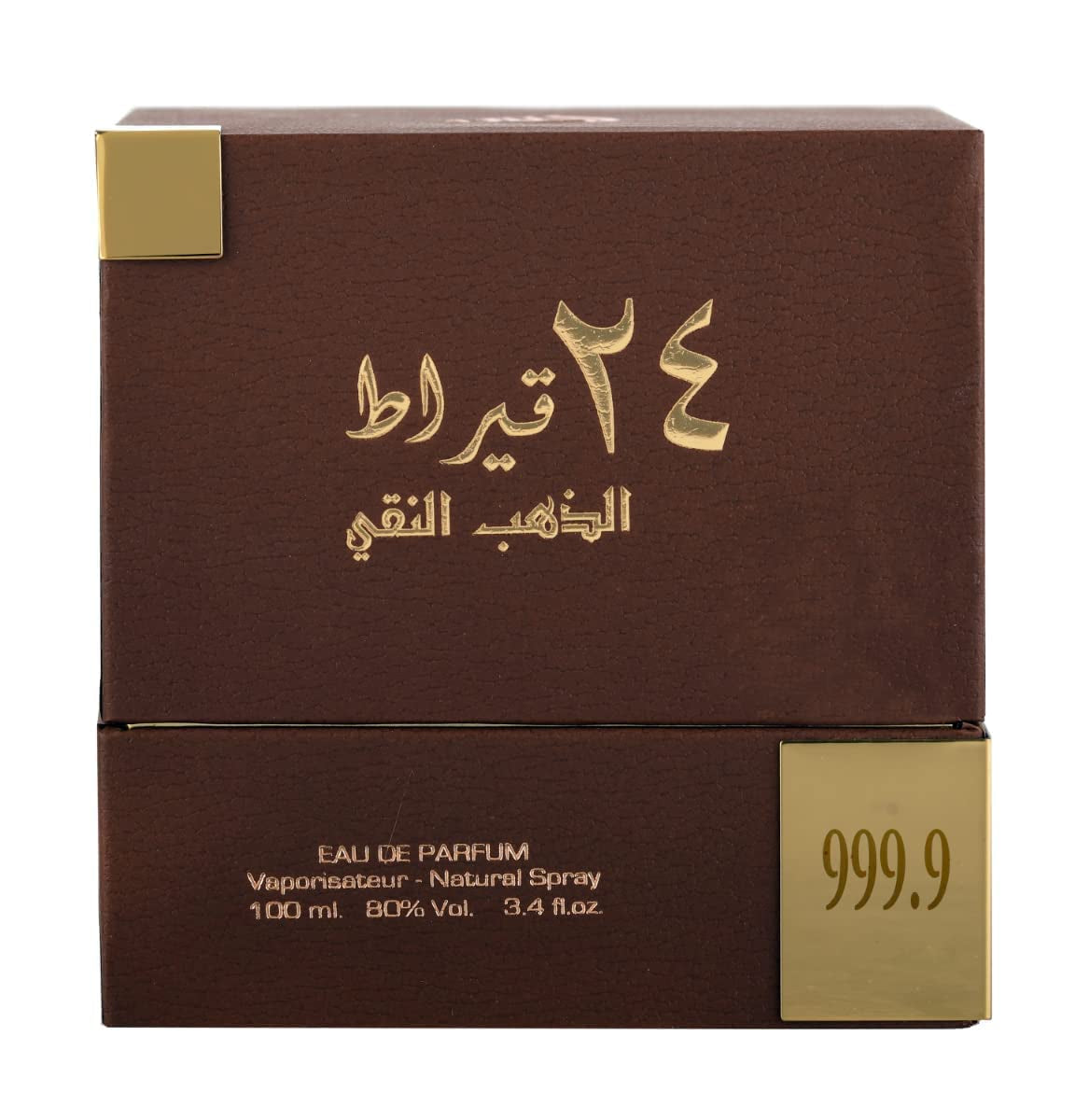 Lattafa 24 Carat Pure Gold Eau De Parfum Spray for Unisex 3.4 Ounce