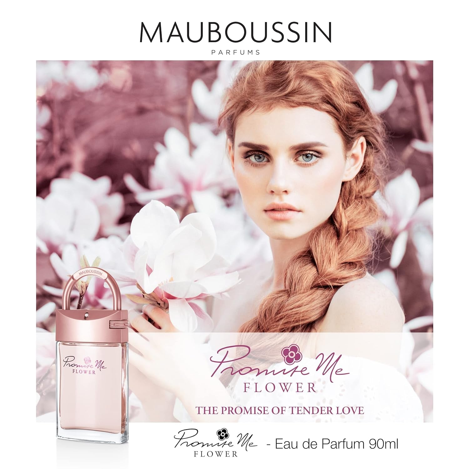 Mauboussin - Promise Me Flower 90ml (3 Fl Oz) - Eau de Toilette for Women - Delicate Floral Scent